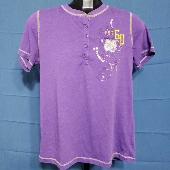 LSU TIGERS  women's New Orleans style tee - Picture 1 of 5